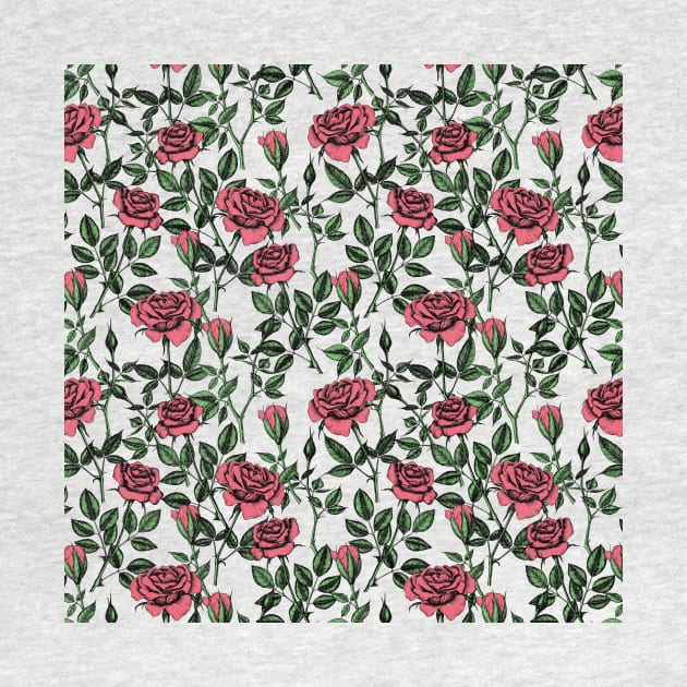 Roses pattern by katerinamk